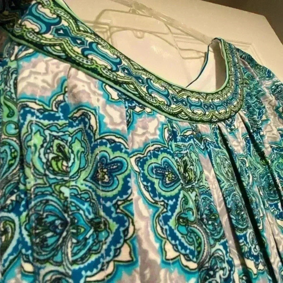 London Times Women’s Midi Print Short Sleeve Pretty Unique size 8 - Picture 4 of 13